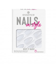 NAILS IN STYLE ongles artificiels 15-keep it basic 12 u