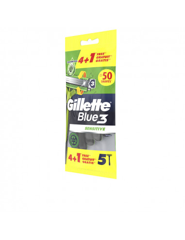 BLUE 3 SENSITIVE cuchilla afeitar desechables 5 u