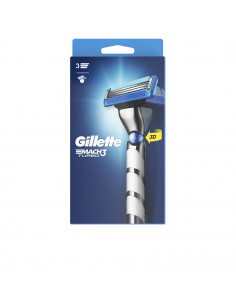 GILLETTE Mach 3 Turbo Rasoir + 1 Lame de Rechange