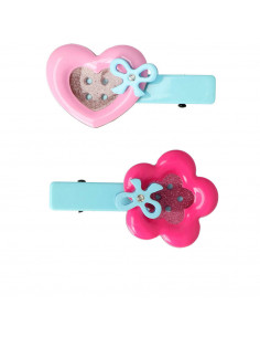 PINZA CUORI E FIORI bottone 2 u