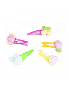 CLIPS avec décorations de fruits 4,5 cm 5 u