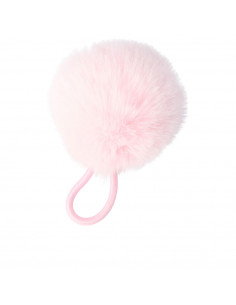 Pompon CAOUTCHOUC rose 1 u