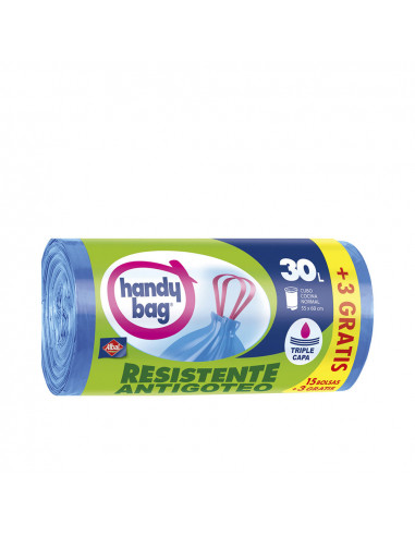 HANDY BAG ANTIBACTERIAS bolsa basura 30 litros 18 u