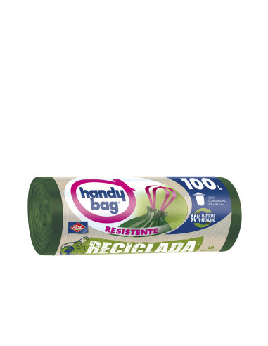 HANDY BAG RECICLADA bolsa basura resistente 100 litros 10 u