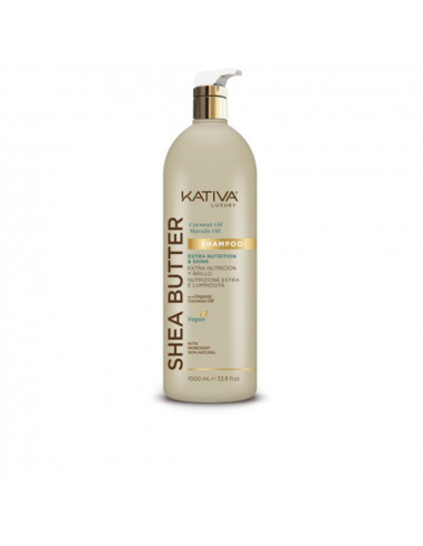 SHEA BUTTER Shampoo mit Kokos- und Marulaöl 1000 ml