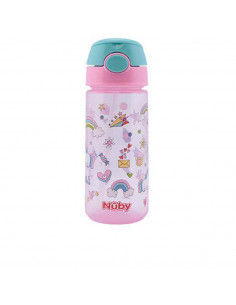 MUG con bottone e cannuccia morbida 3 anni+ rosa 540 ml 1 u