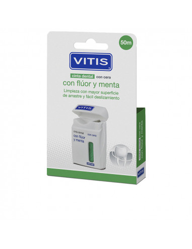 Nastro dentale VITIS con fluoro e menta duo 2 u