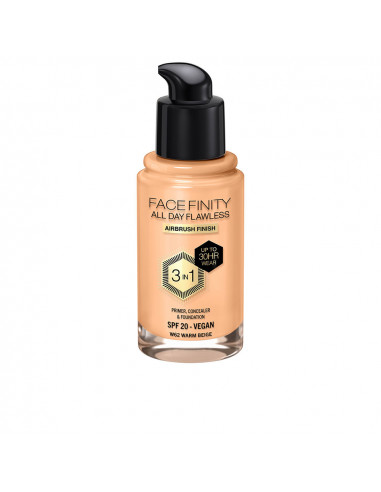 FACEFINITY ALL DAY FLAWLESS 3 IN 1 fondotinta W62-beige caldo 30 ml