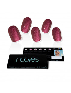 LÁMINAS DE UÑAS DE GEL ruby claret premium glam glitter 20 u