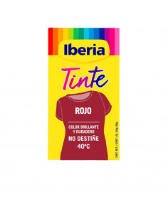 IBERIA TINTE ROPA no destiñe 40º rojo 70 gr