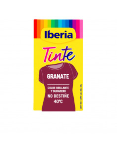 IBERIA TINTE ROPA no destiñe 40º granate 70 gr