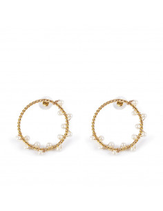 SHIMA pendientes oro brillo 1 u