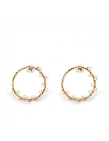 Boucles d& 39 oreilles SHIMA or brillant 1 u