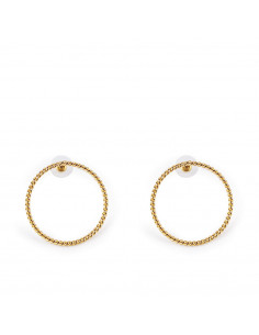 Boucles d& 39 oreilles SURI or brillant 1 u