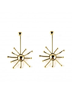 Boucles d& 39 oreilles SUN or brillant 1 u