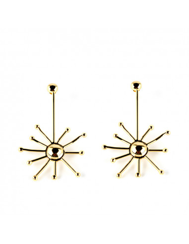 Boucles d& 39 oreilles SUN or brillant 1 u