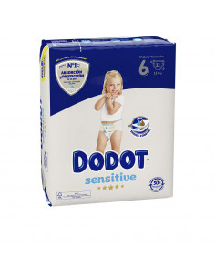 Couches DODOT SENSITIVE taille 6 +13 kg 32 u