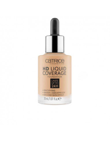 HD LIQUID COVERAGE FOUNDATION lasts up to 24h 032-Nude Beige 30 ml