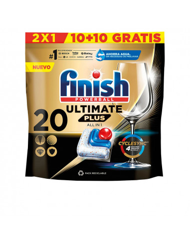 FINISH POWERBALL ULTIMATE PLUS lavastoviglie 20 compresse