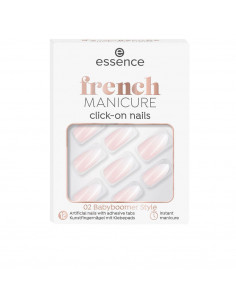 FRENCH manicure click-on nails artificiales 02-babyboomer...