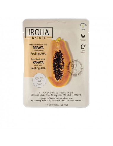 PAPAYA PEELING AHA mascarilla facial tisú 1 u