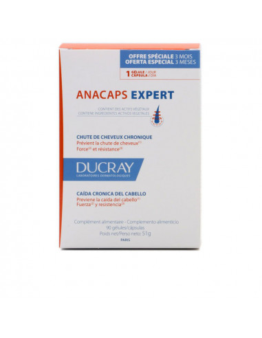 ANACAPS EXPERT Nahrungsergänzungsmittel gegen reaktionären Haarausfall, 90 Kapseln