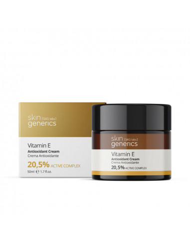 SKIN GENERICS Crème Antioxydante Vitamine E 22,5% 50 ml | Protection et Éclat