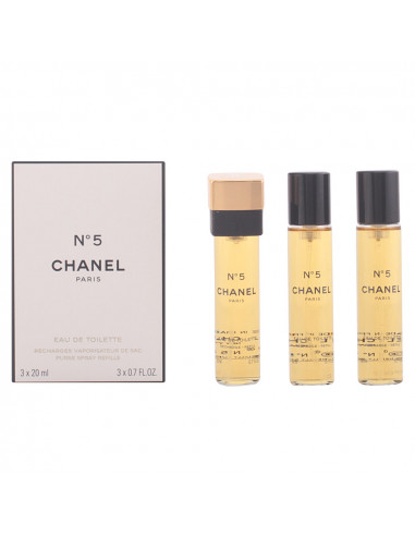 Nº 5 eau de toilette purse spray refills 3 x 20 ml