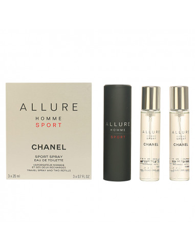 ALLURE HOMME SPORT travel spray and two refills 3 x 20 ml