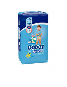 DODOT SPLASHERS costume usa e getta taglia 5-6 + 14 kg 10 pz