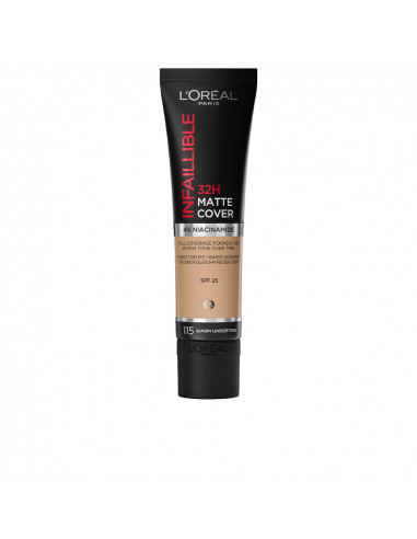 INFAILLIBLE 32H matte cover foundation 115 warm undertone 30 ml