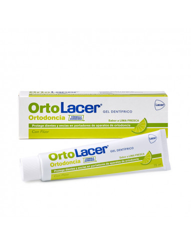 ORTOLACER gel dentífrico lima 75 ml