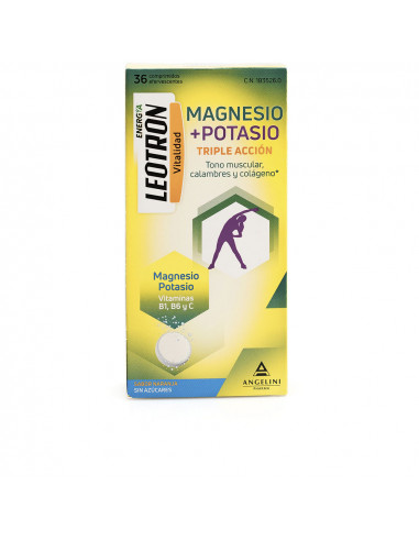 ENERGÍA MAGNESIO + POTASIO triple acción comprimidos efervescentes Naranja 36 u