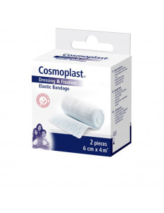 COSMOPLAST venda elástica 6x4 cm 2 u