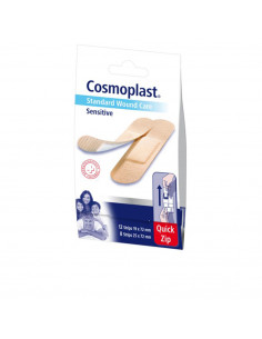 COSMOPLAST apósitos sensitive quick-zip 20 u