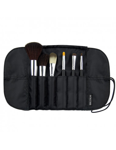 PROFESSIONAL estuche-manta con brochas make up 6 u