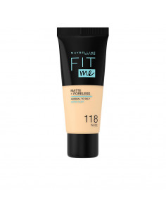 FIT ME MATTE+PORELESS foundation 118-nude