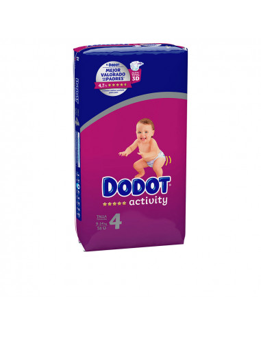 DODOT ACTIVITY talla 4 pañales 9-14 kg 58 u