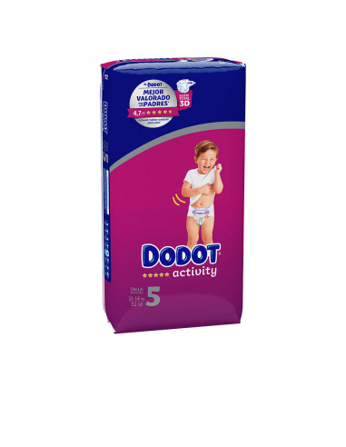 DODOT ACTIVITY talla 5 pañales 11-16 kg 52 u