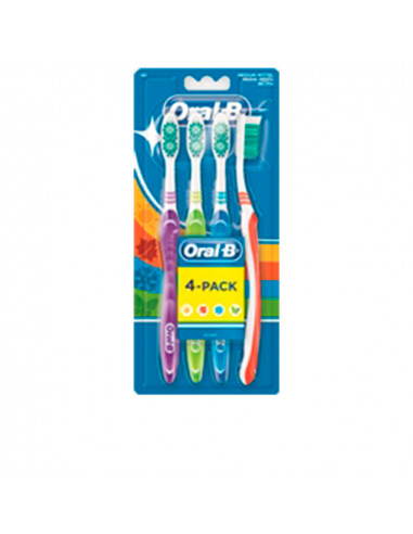 SHINY CLEAN cepillo dental medio 4 u