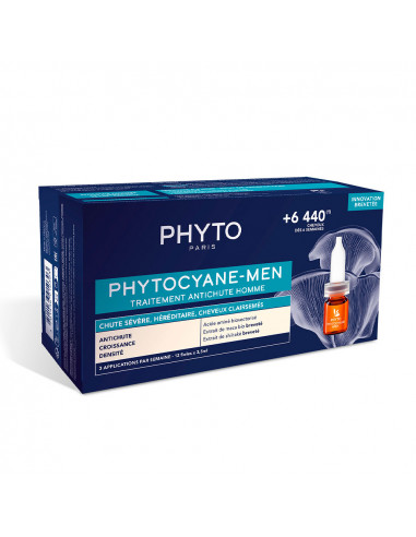 PHYTOCYANE-MEN tratamiento anticaída hombre 12 x 3,5 ml
