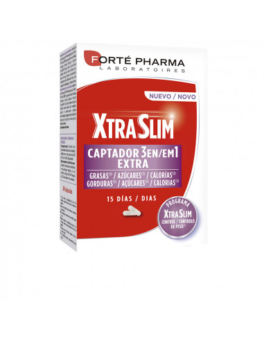 XTRASLIM CAPTADOR 3 en 1 extra 60 cápsulas