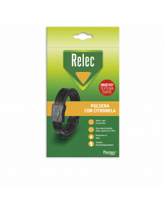 RELEC PULSERA antimosquitos con cintronela adulto negra 1 u