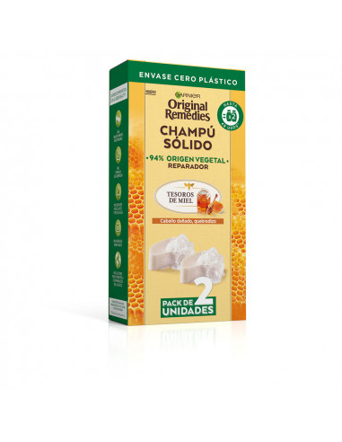 ORIGINAL REMEDIES champú sólido tesoros de miel 2 x 60 gr