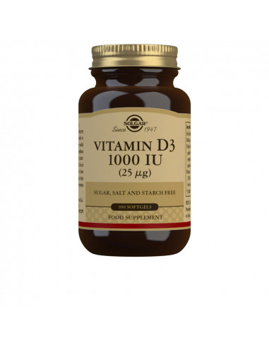 VITAMINA D3 1000 UI 25 µg cápsulas blandas 100 u