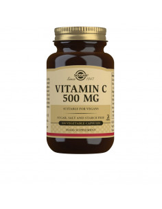 VITAMINA C 500 mg cápsulas vegetales 100 u