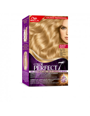 WELLA COLOR PERFECT 7 100% cobertura de canas 9/0-rubio extra claro 6 u